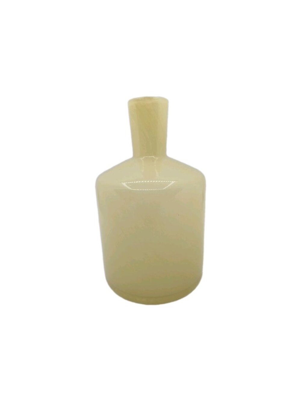 Empty Diffuser Glass Vessel Art Glass for natural wood reeds Lafco yellow swirl